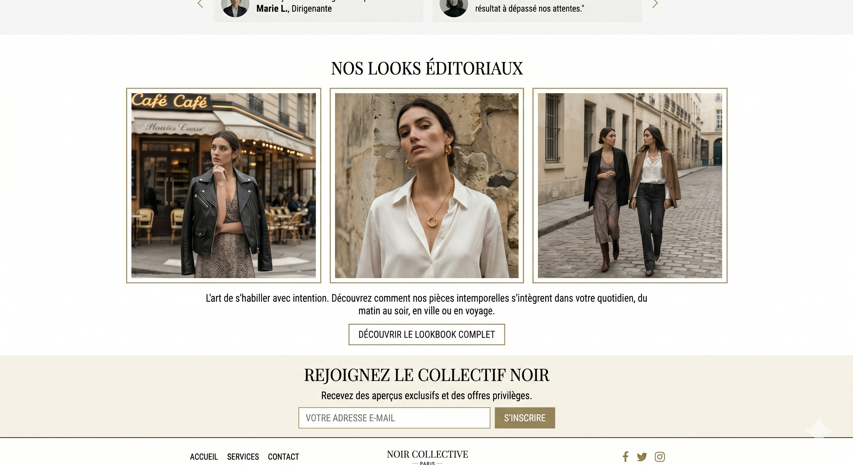 Noir Collective — aperçu du projet