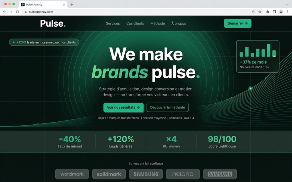 Pulse Agency — aperçu du projet